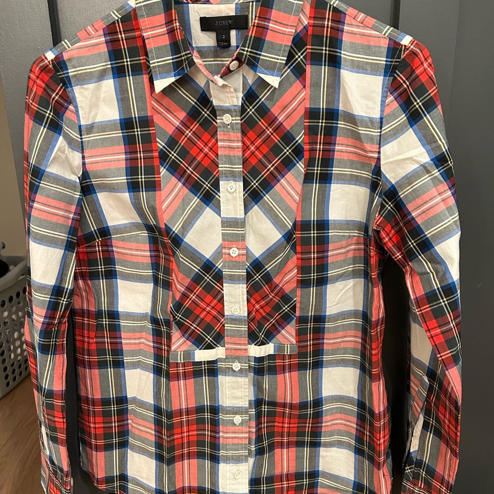 J. Crew Tartan Plaid Button Up Shirt